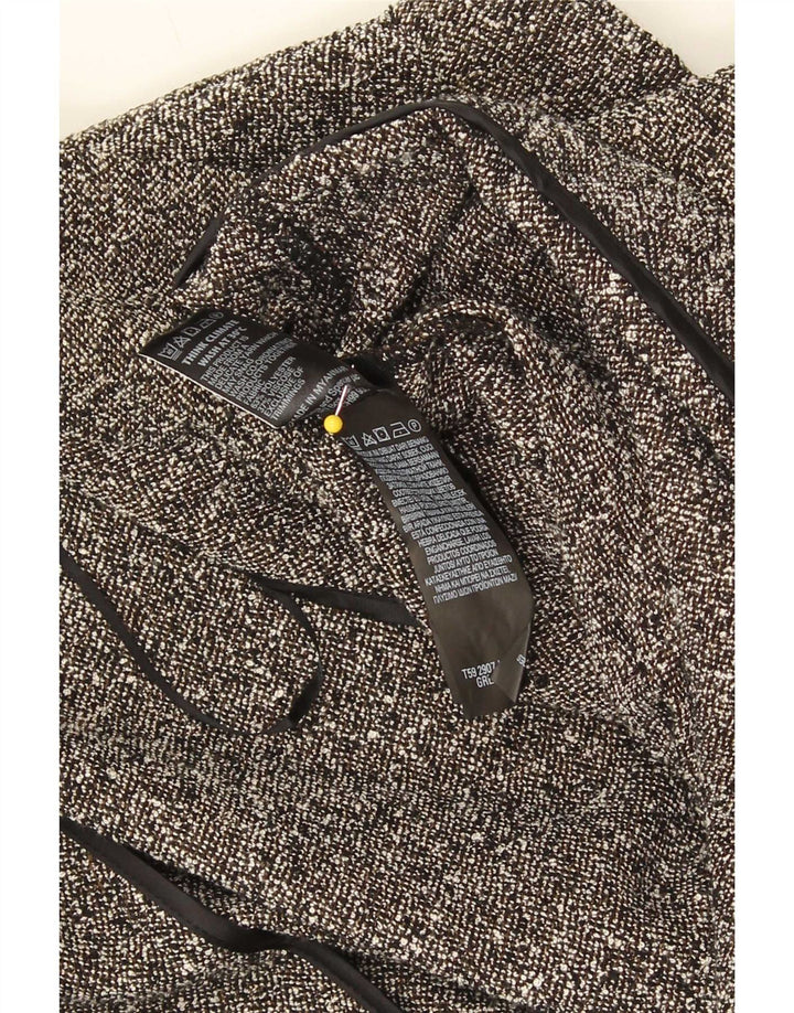 Marks & Spencer Womens Open Blazer Jacket UK 20 2XL Grå Flecked Polyester