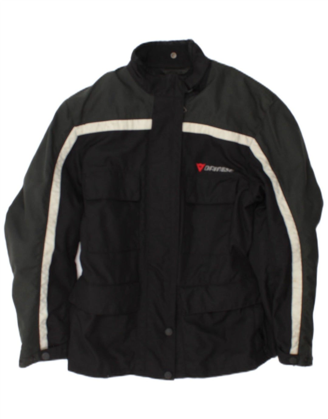 Dainese Womens Graphic Racer Jacket UK 12 Medium Black Colourblock Nylon
