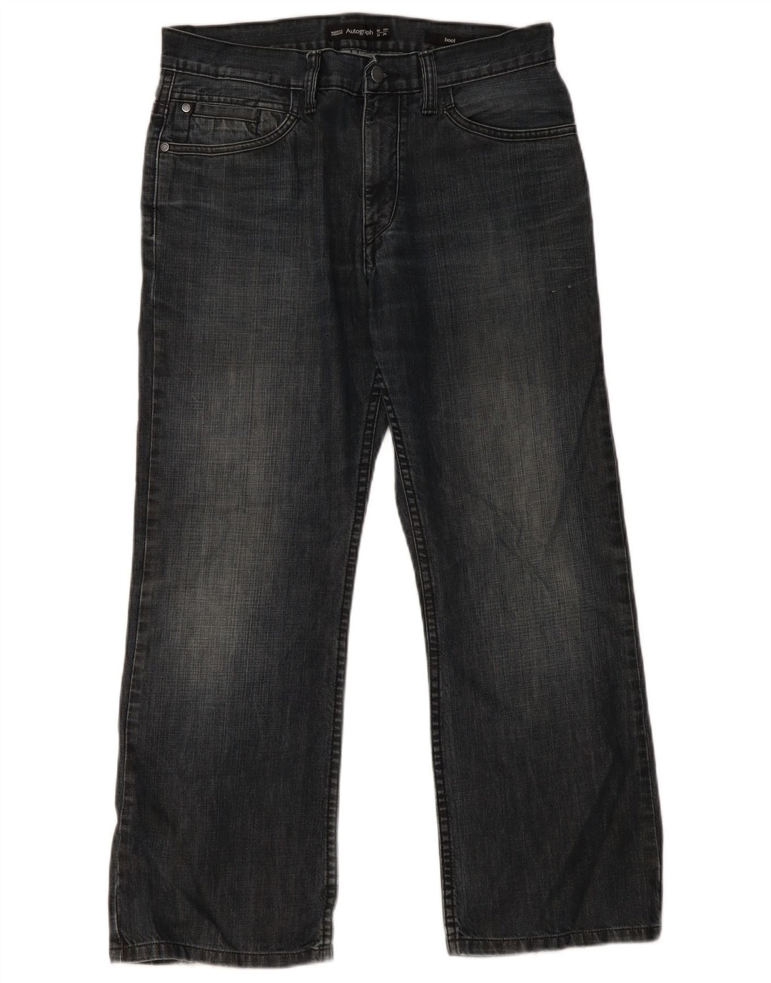 Marks & Spencer Dame Autograf Løse Jeans W34 L29 Marineblå Bomuld