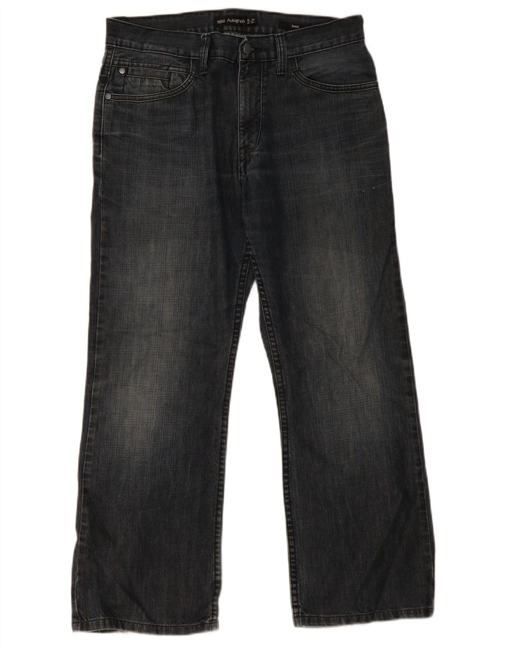 Marks & Spencer Dame Autograf Løse Jeans W34 L29 Marineblå Bomuld