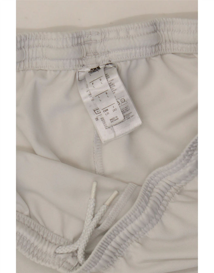 Adidas Sportsshorts til mænd store hvide polyester
