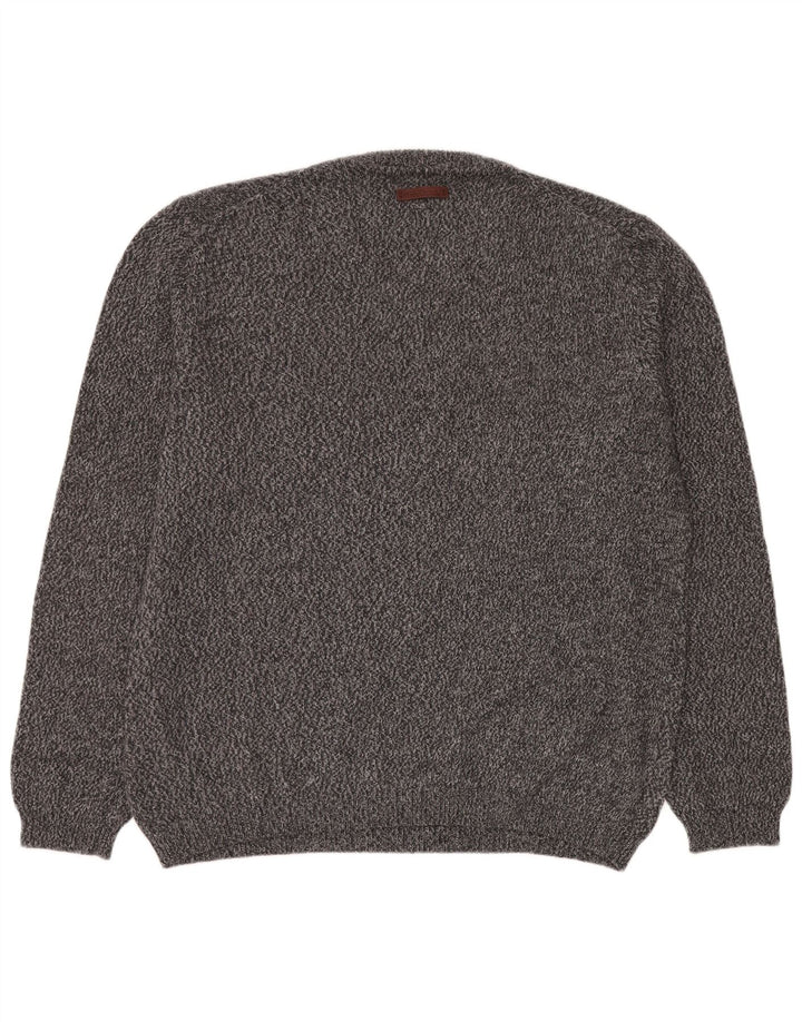 Camel Active Herre V-hals sweater XL Marineblå Flecked Bomuld