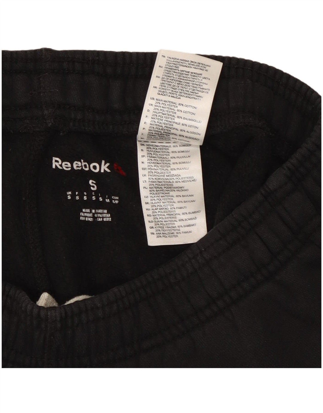 Reebok Træningsdragt bukser til mænd Joggers Lille sort bomuld
