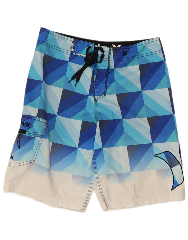 Hurley Herre grafiske svømmeshorts Medium Blue Geometric