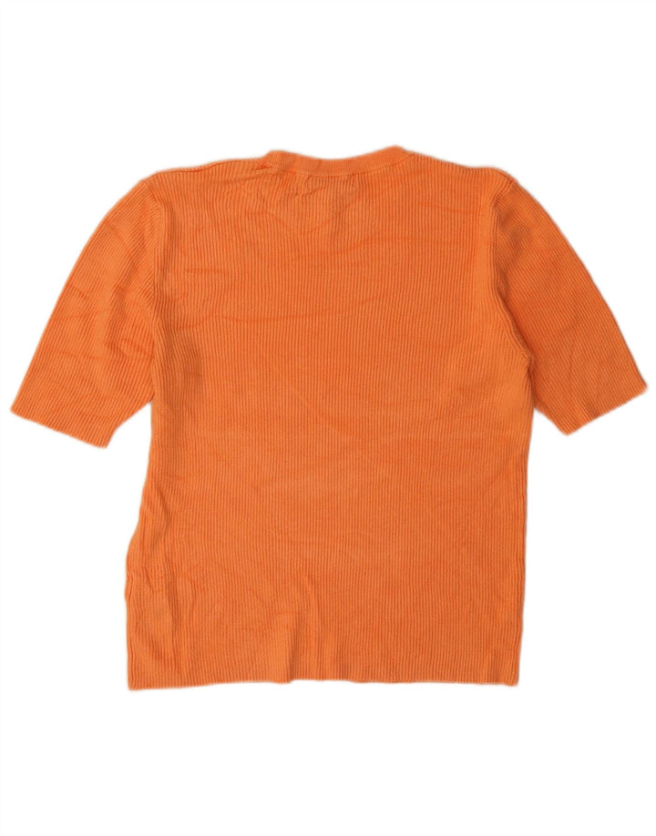 Marks & Spencer T-shirt top til kvinder UK 14 Large Orange Viscose