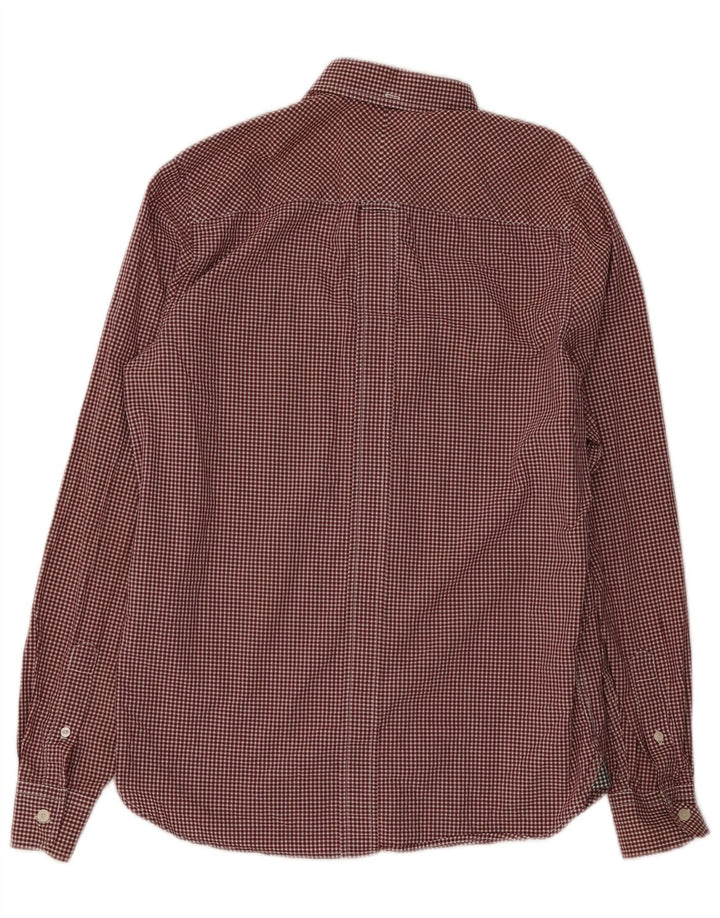 Fred Perry Herreskjorte Lille Bourgogne Gingham Bomuld