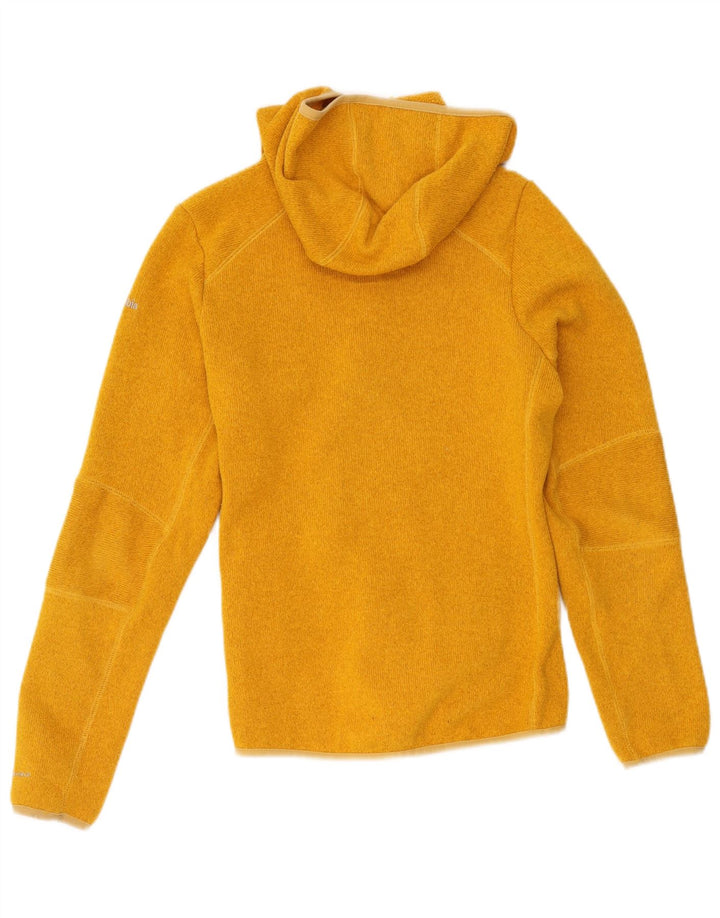 Columbia sweater med hætte til kvinder UK 12 Medium Gul Polyester