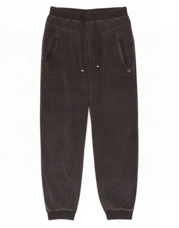 Champion Womens Heritage Fit Træningsdragt Bukser Joggers UK 10 Small Grey