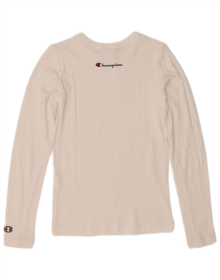 Champion Dame Top Langærmet UK 6 XS Hvid
