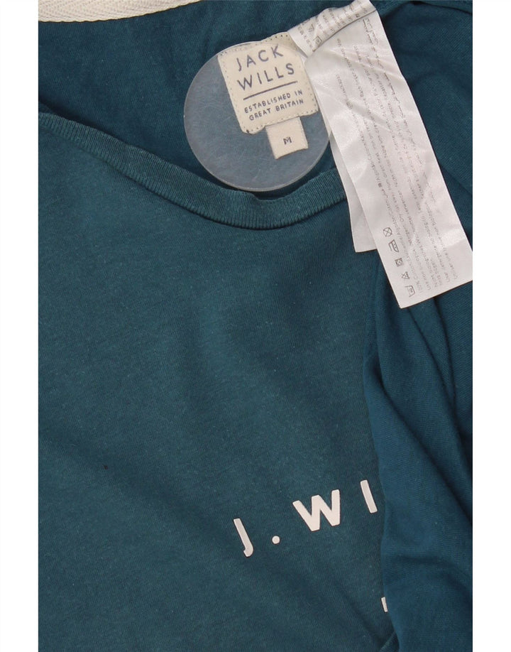 Jack Wills Herre grafisk T-shirt Top mellemblå bomuld