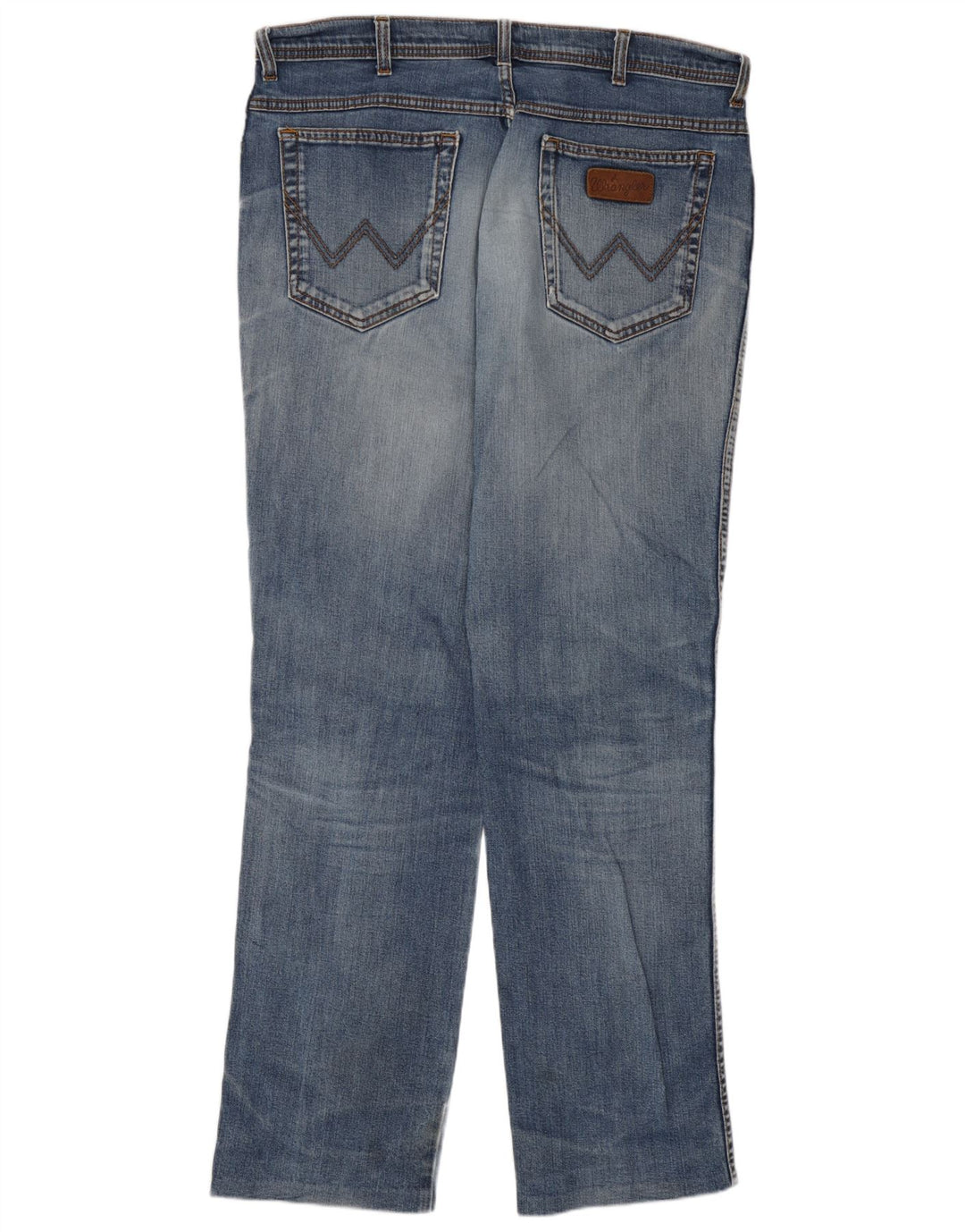Wrangler Straight Jeans til mænd W38 L31 blå bomuld
