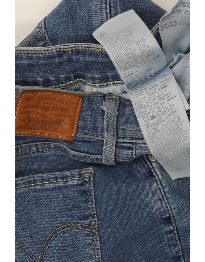 Levi's Dame 712 Slim Jeans W28 L32 Blå Bomuld