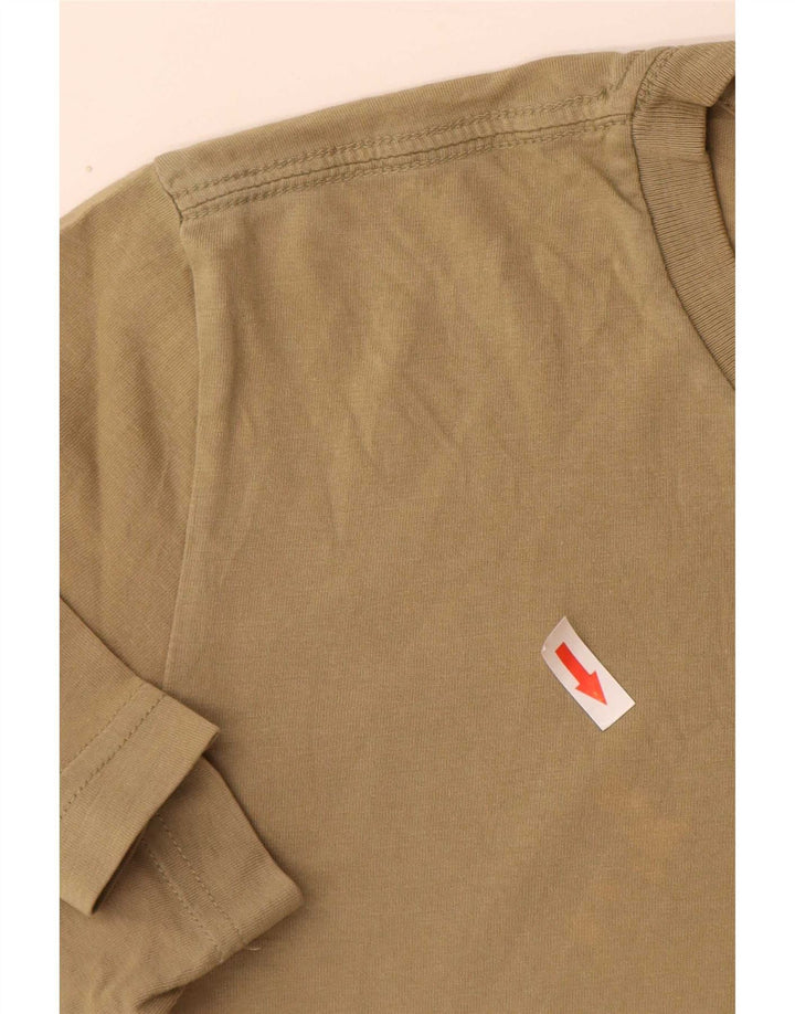Adidas Herre T-Shirt Top Lille Khaki Bomuld