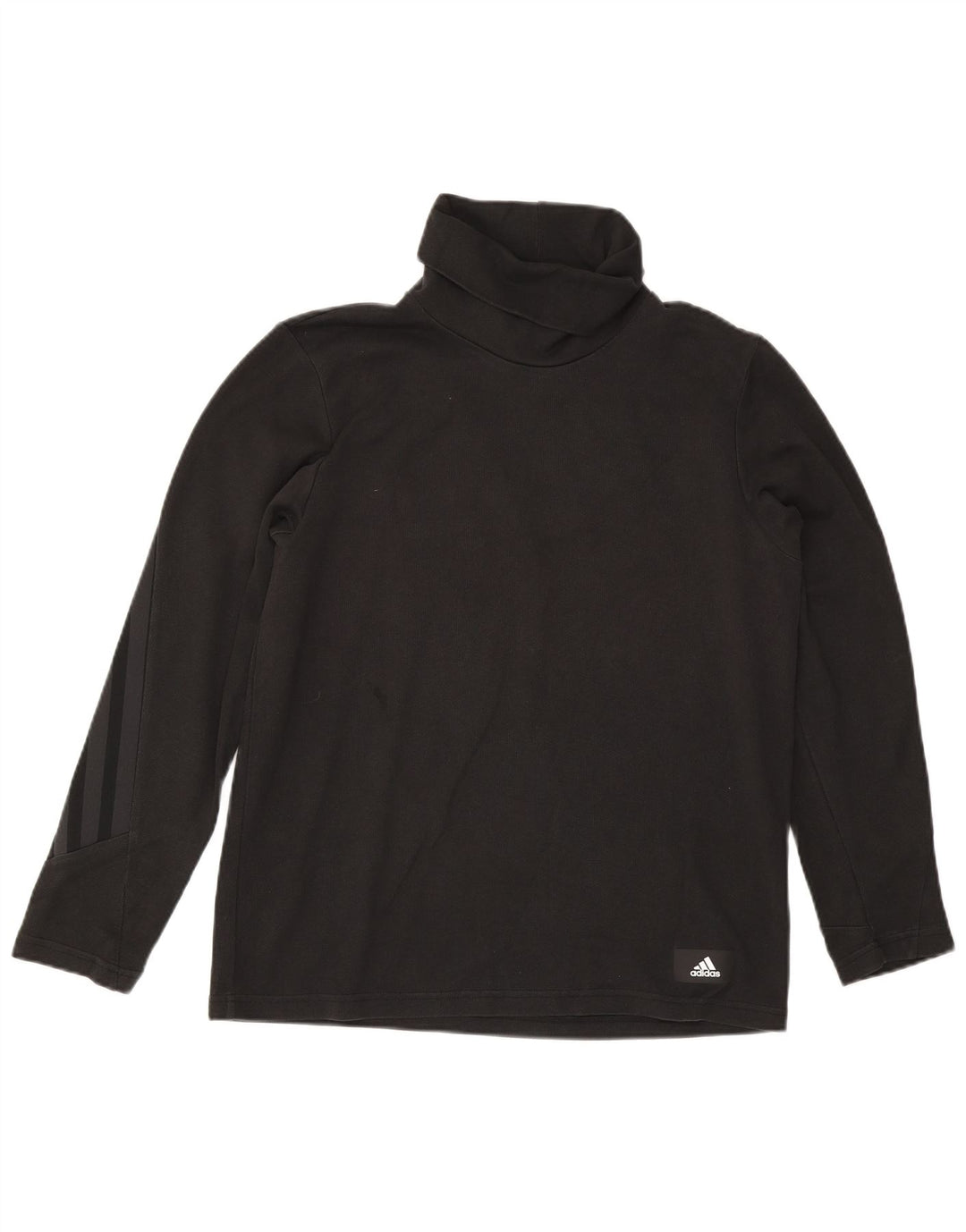 Adidas Herre Roll Neck Top Langærmet Medium Sort Bomuld