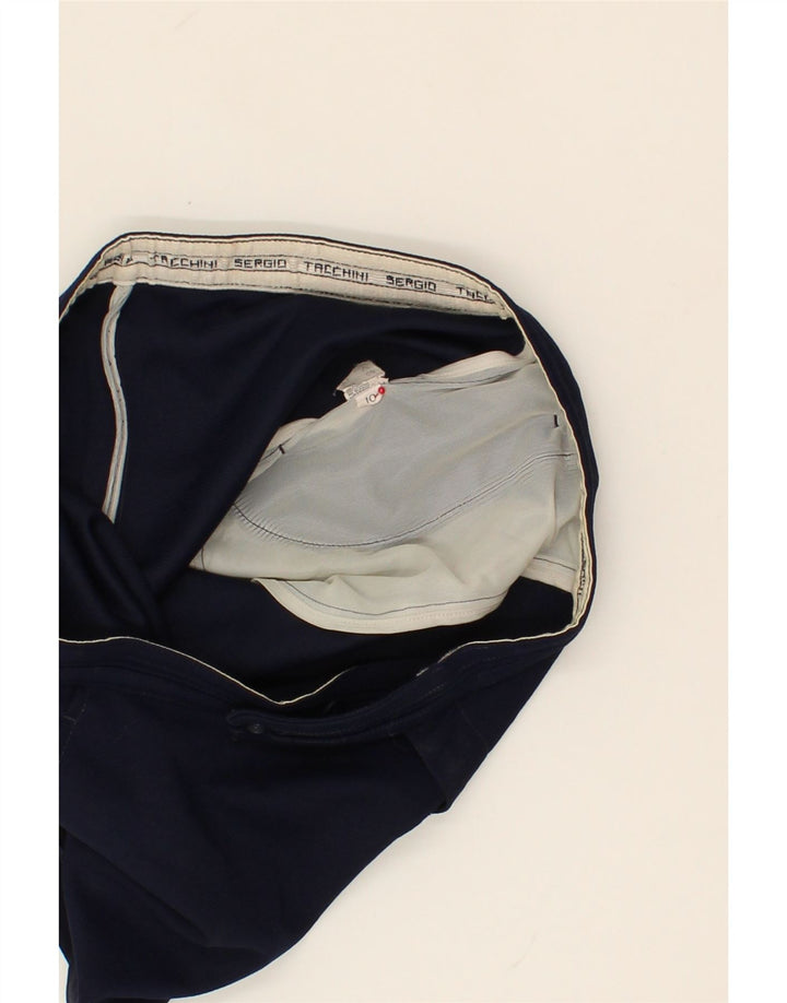SERGIO TACCHINI Womens Chino Shorts US 10 Large W36 Navy Blue Polyester Vintage Sergio Tacchini and Second-Hand Sergio Tacchini from Messina Hembry 