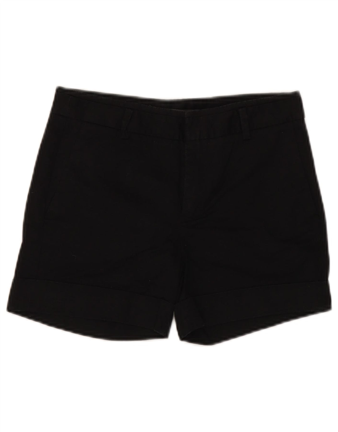 ZARA Chino Shorts til kvinder EU 34 2XS W24 Sort Bomuld