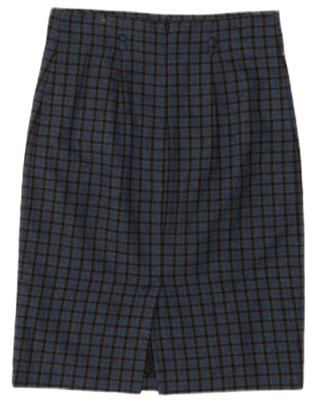 BENETTON Pencil Nederdel til kvinder W28 Medium Blue Check
