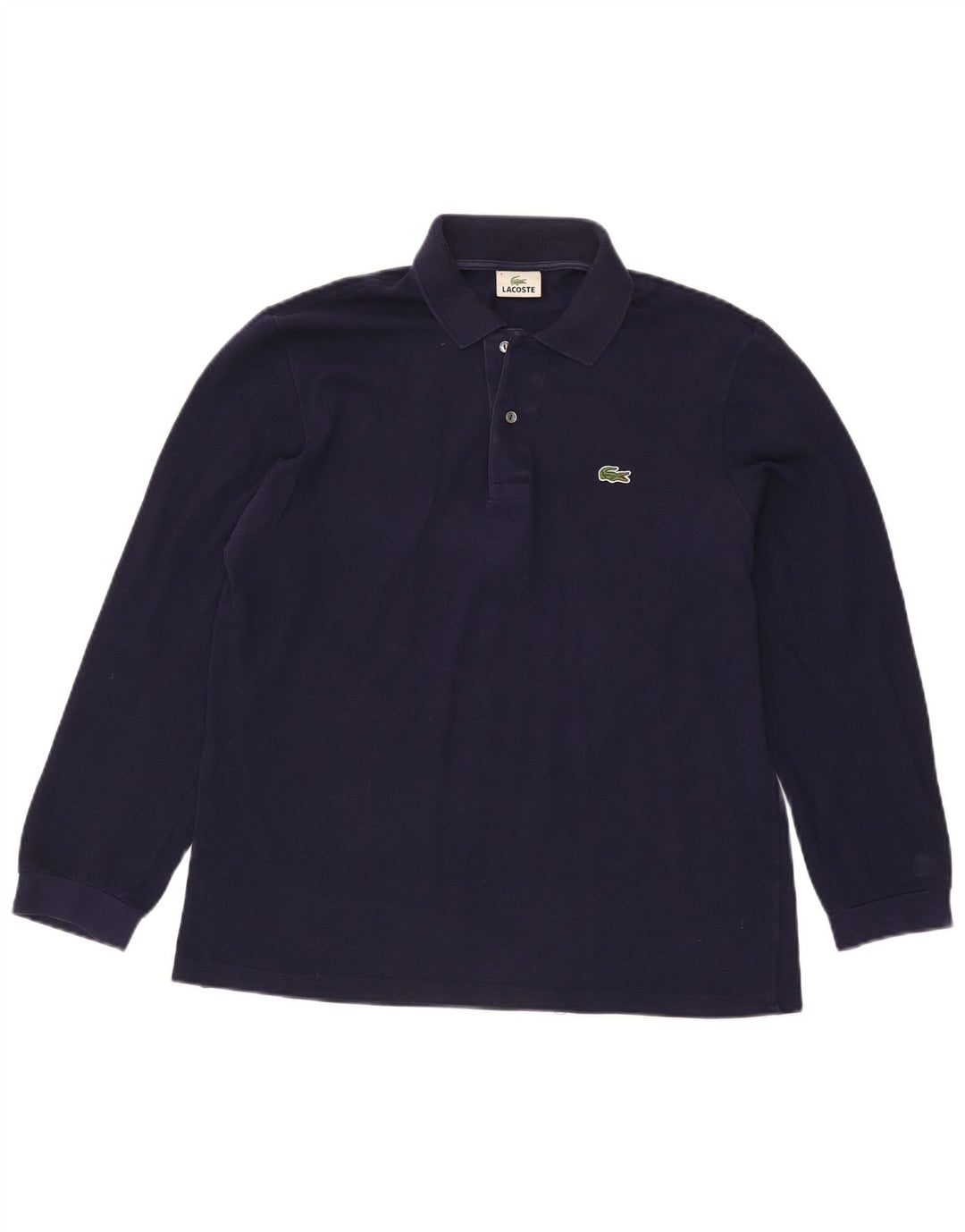 Lacoste Langærmet Polo Shirt til mænd Størrelse 4 Medium Navyblå Bomuld