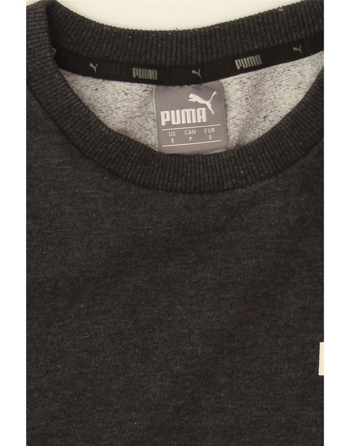 PUMA Mens Sweatshirt Jumper Small Grey Cotton Vintage Puma and Second-Hand Puma from Messina Hembry 