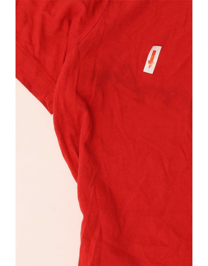 Jack & Jones Herre grafisk T-shirt Top Medium Rød Bomuld