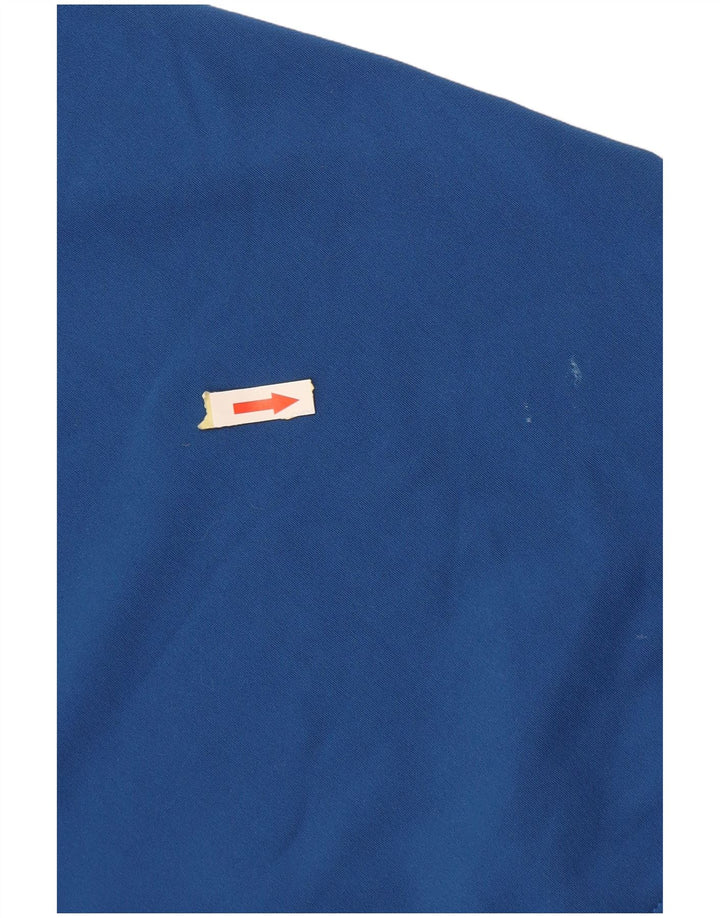 Adidas Herre Climacool Zip Neck Top Langærmet Stor Blå Polyester
