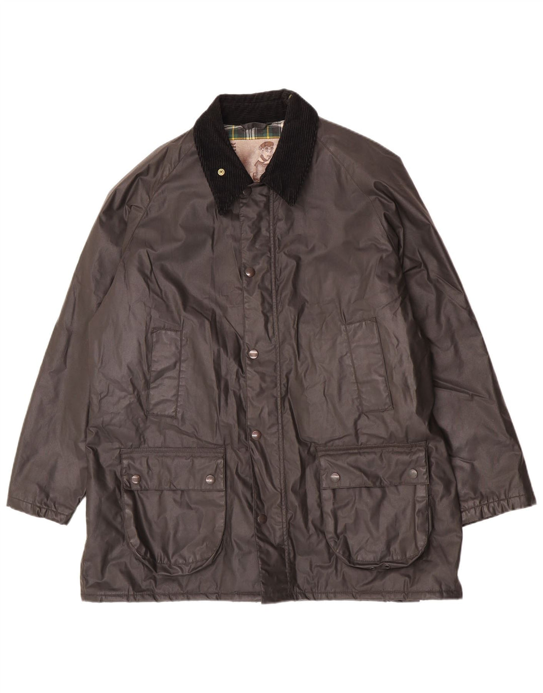 Conbipel Herre Natural Wear Vokset bomuldsjakke UK 42 XL Grå Polyester