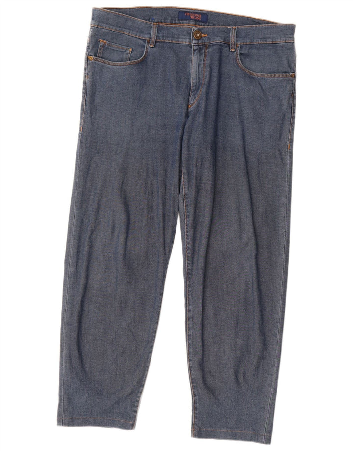 Trussardi Herre Straight Jeans IT 52 XL W38 L28 Blå