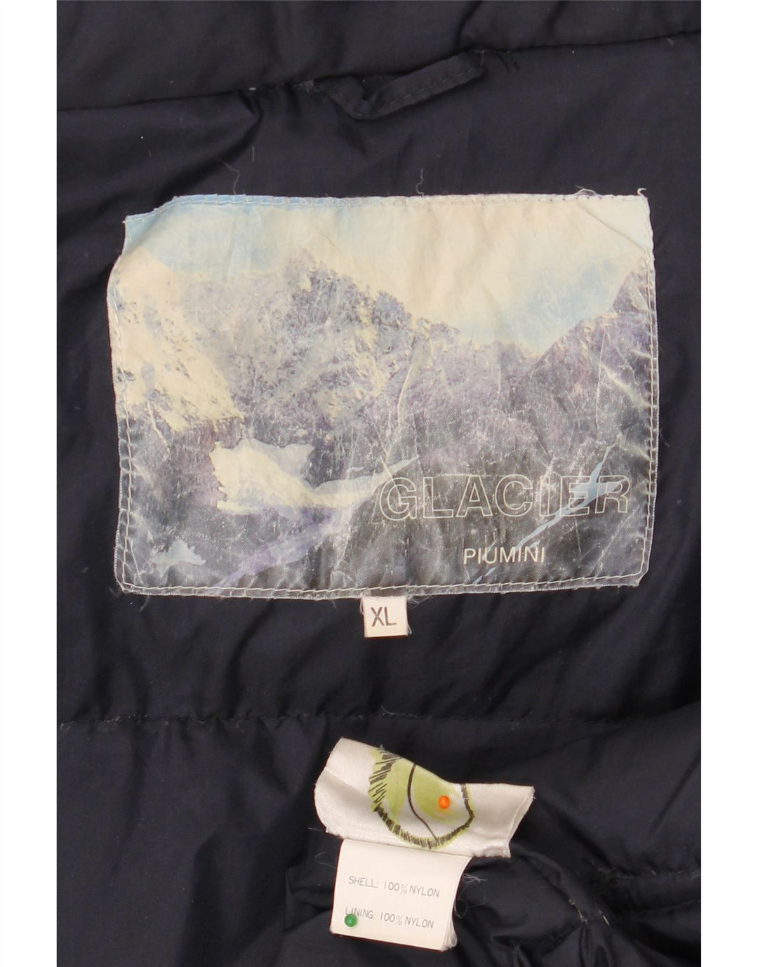 VINTAGE Skijakke til mænd UK 42 XL Navy Blue Nylon