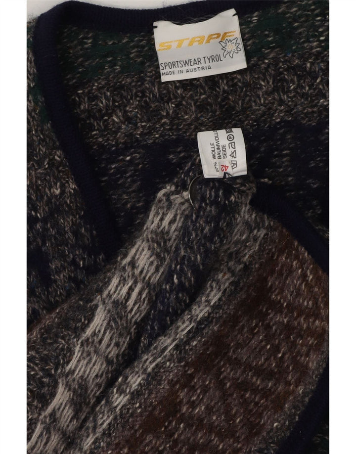 Stapf Dame Cardigan Sweater EU 42 Large Multicolored Fair Isle