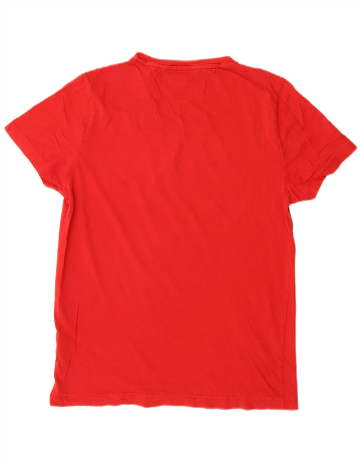 Tommy Hilfiger Herre grafisk T-shirt Top Lille rød bomuld