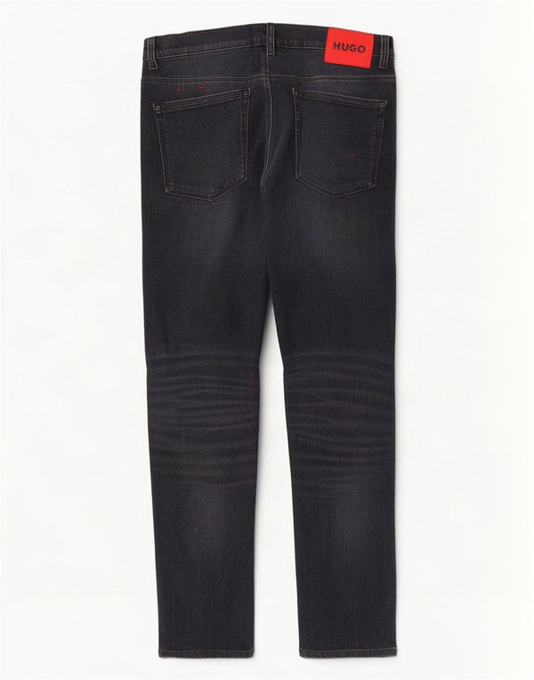 Hugo Boss Herre Slim Jeans W33 L29 Sort Bomuld