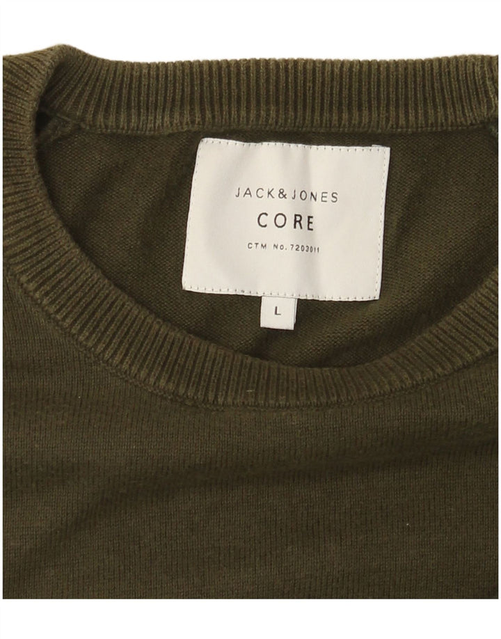 Jack & Jones Sweatshirt til mænd, stor grøn farveblok