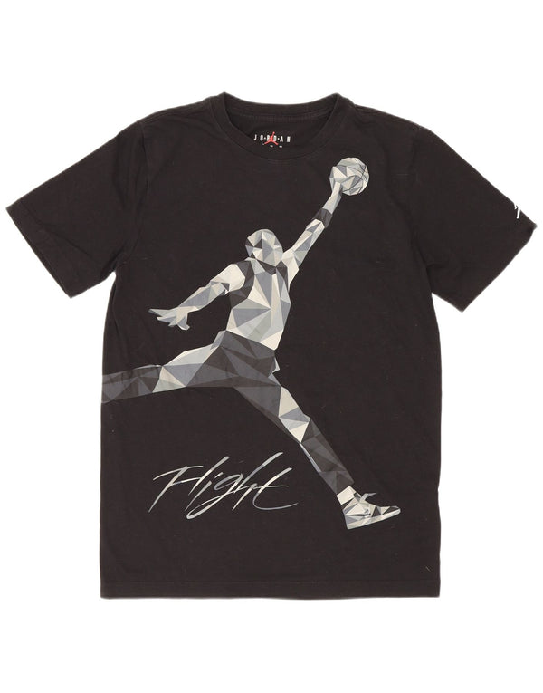Jordan Boys Grafisk T-Shirt Top 13-14 år XL Sort Bomuld