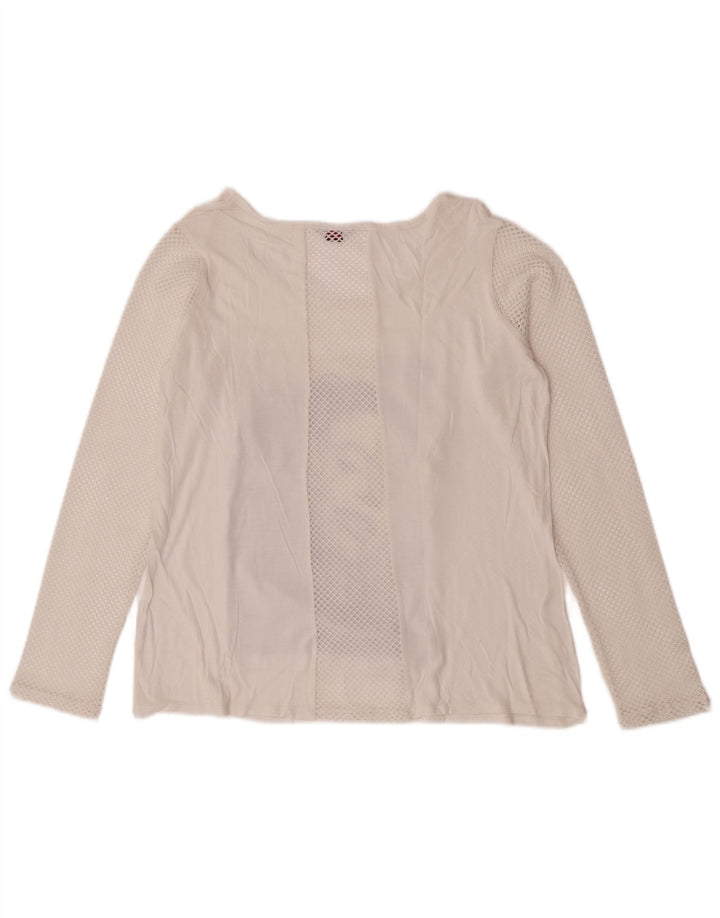 Guess Grafisk Top Langærmet UK 14 Medium White