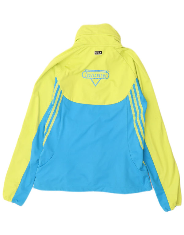 Adidas Terrex træningsdragt topjakke til kvinder UK 10 Small Green Colourblock