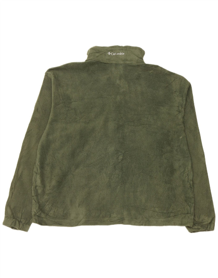 Columbia Herre Fleecejakke UK 42 XL Khaki Polyester