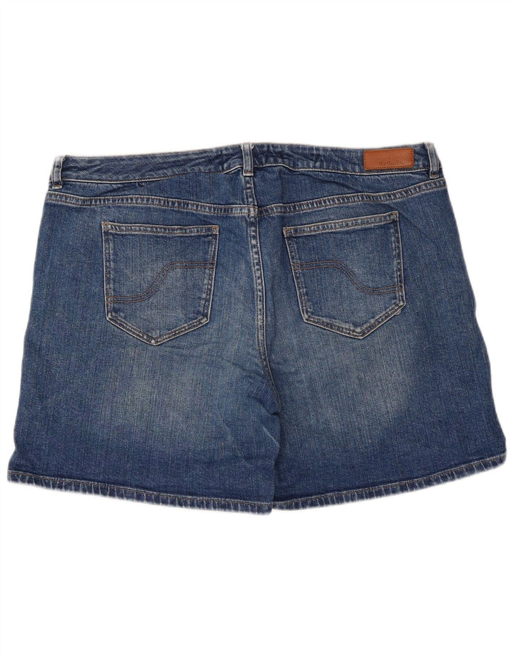 Fat Face Dame Denim Shorts UK 16 Large Blue Cotton