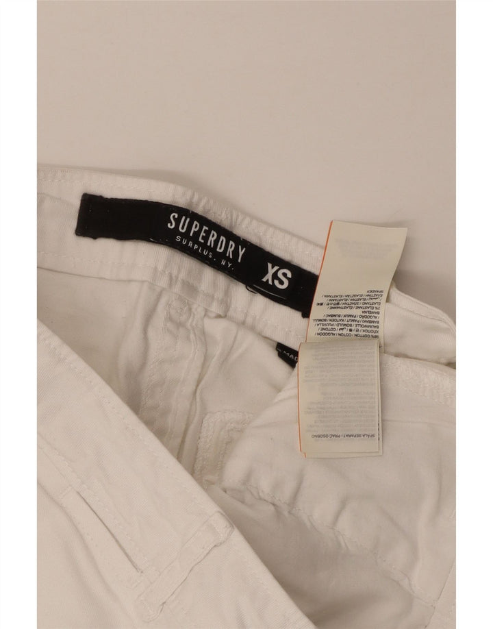 Superdry Chino-shorts til kvinder XS W30 hvid bomuld