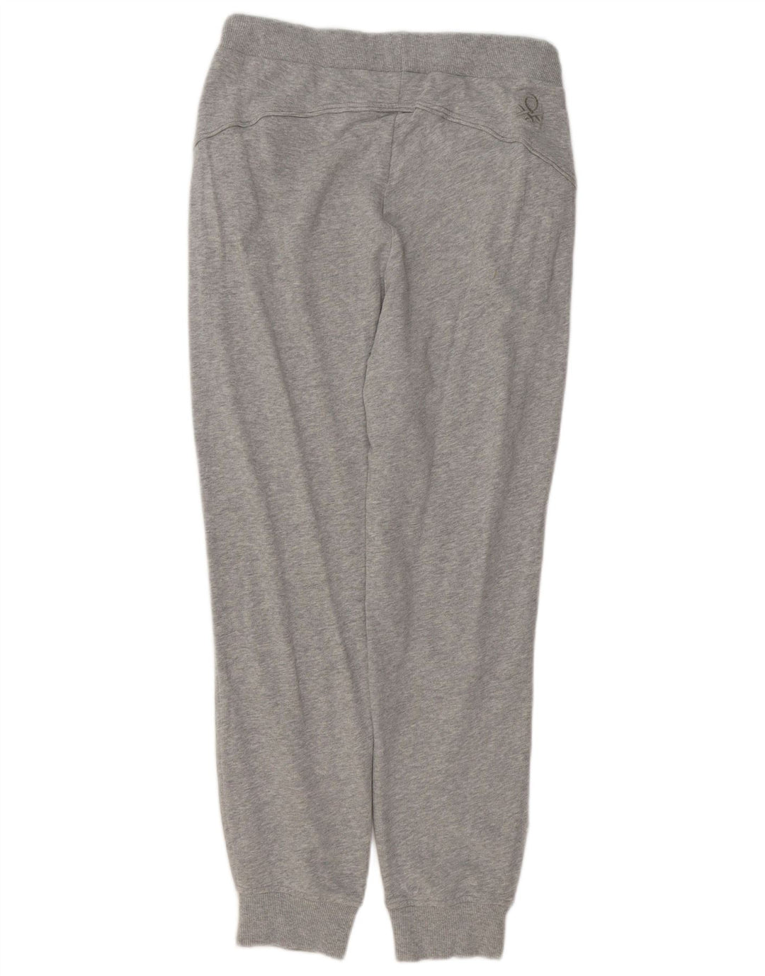 BENETTON Mens Tracksuit Trousers Joggers Large Grey Flecked Cotton