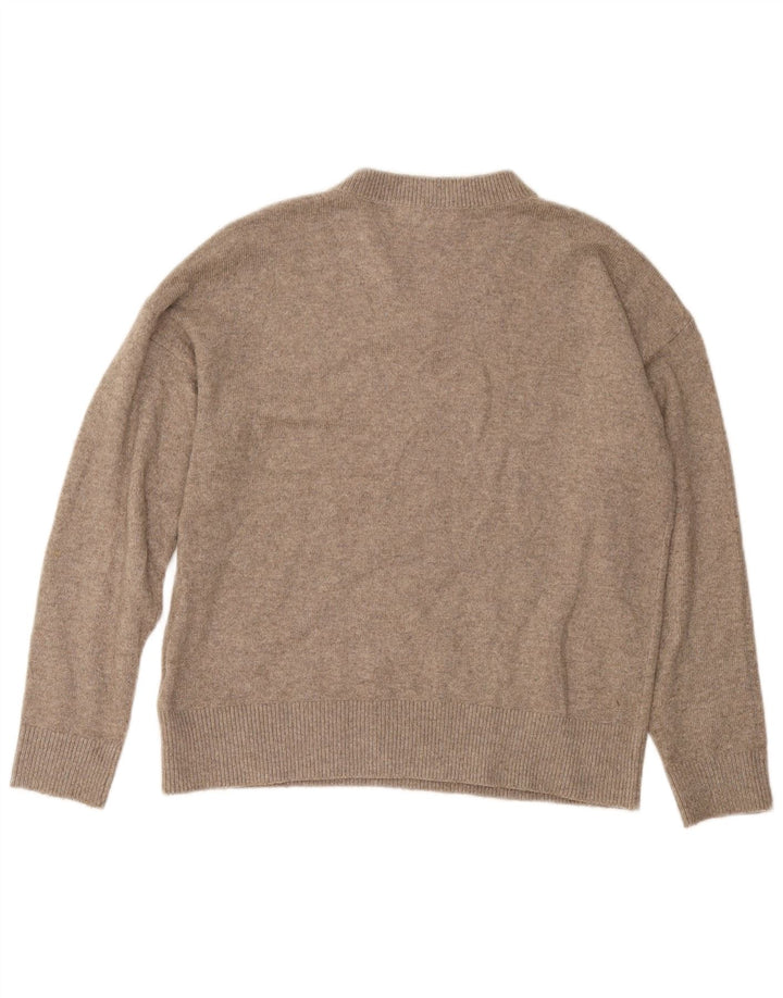 Marks & Spencer Herre V-hals sweater Medium Beige Polyester