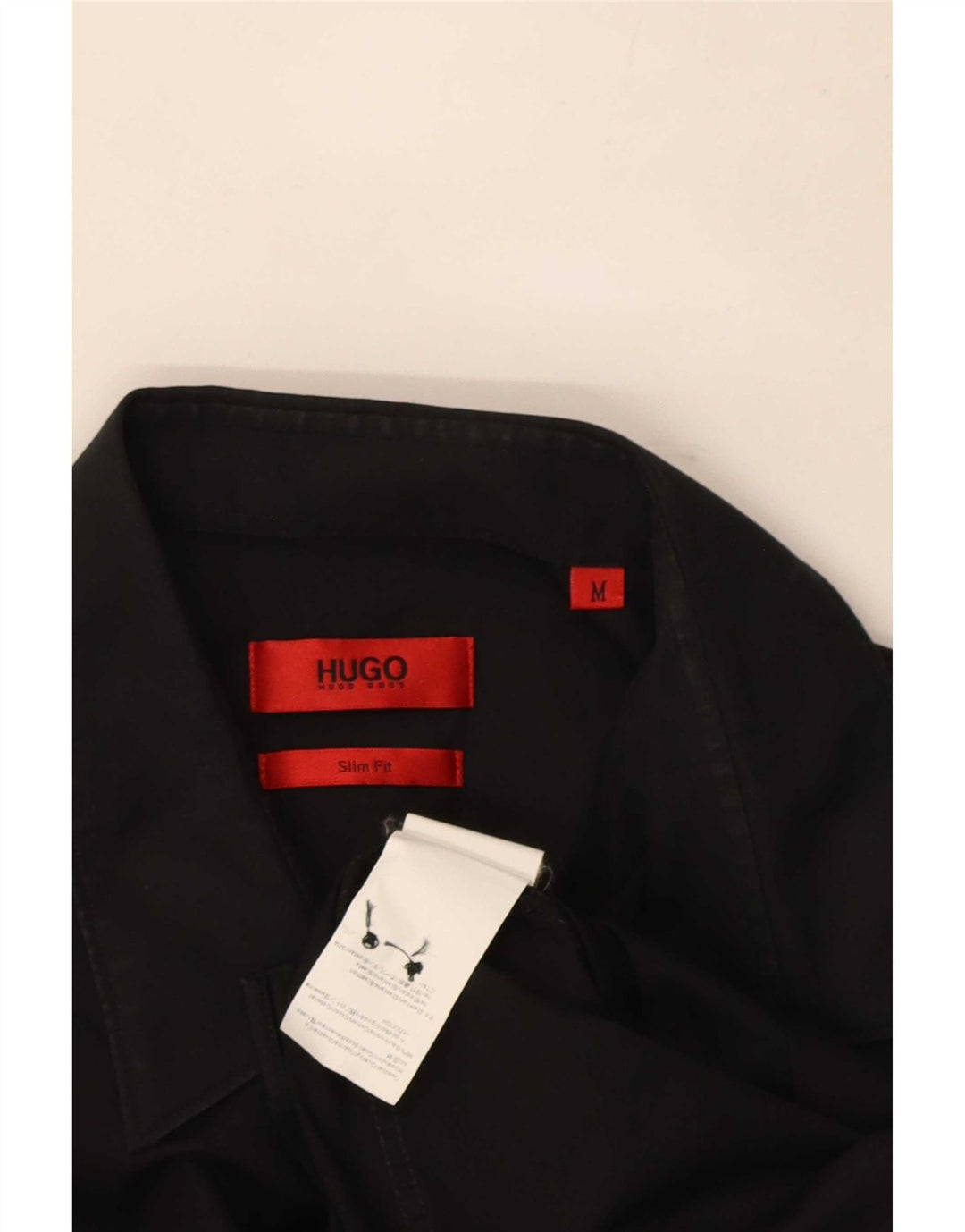 Hugo Boss Herre Slim Fit skjorte Medium Sort Bomuld