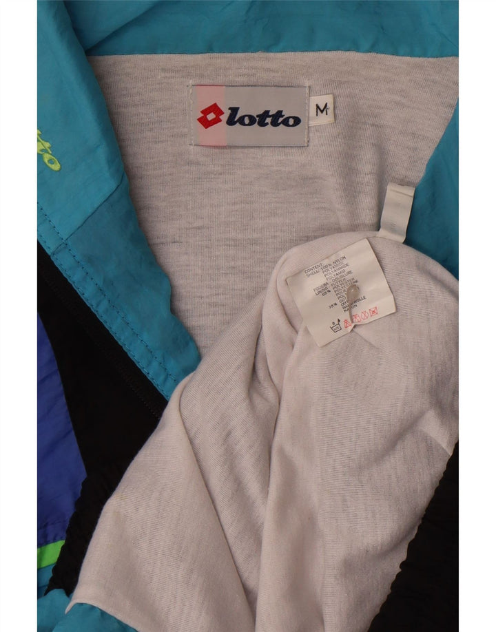 Lotto Herre grafisk træningsdragt Topjakke Medium Blue Colourblock Nylon