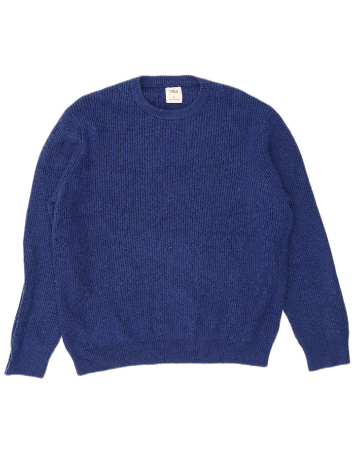 Marks & Spencer dame sweater med rund hals i overstørrelse UK 18 XL Blå