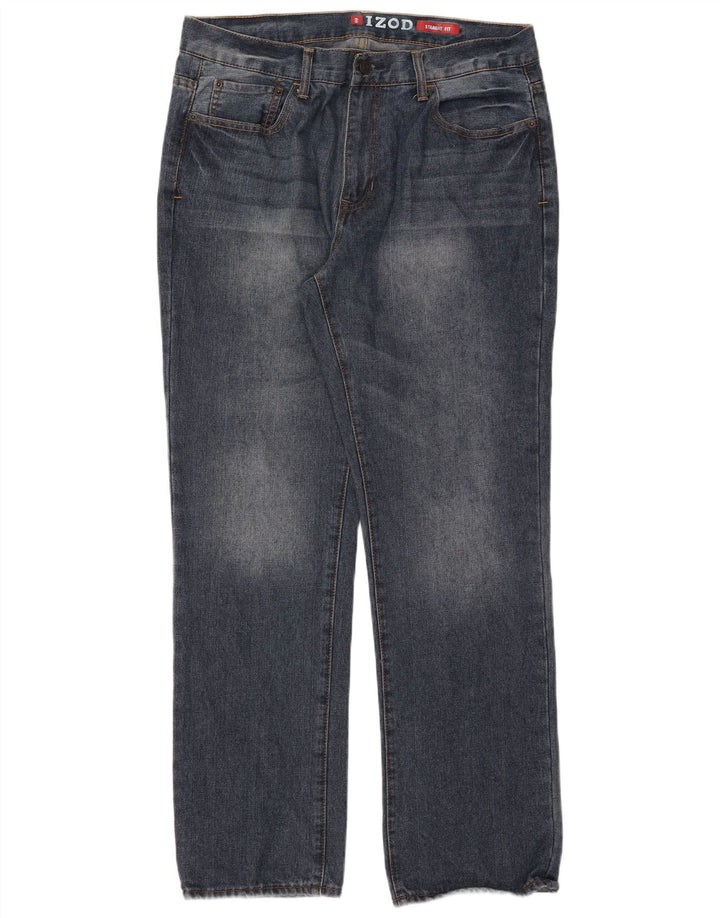 Izod Straight Jeans til mænd W36 L32 blå bomuld