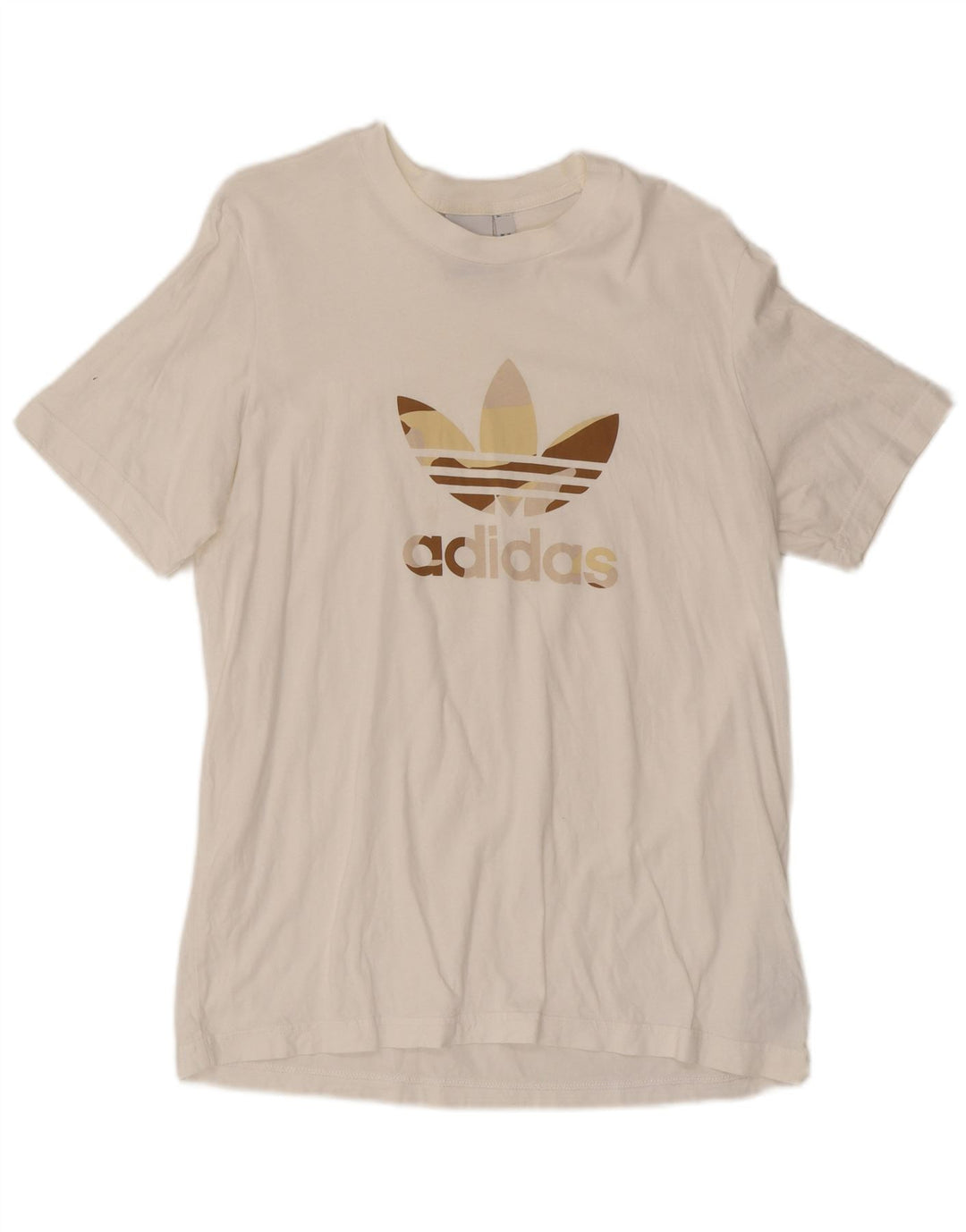 Adidas Grafisk T-shirt top til mænd, stor hvid bomuld