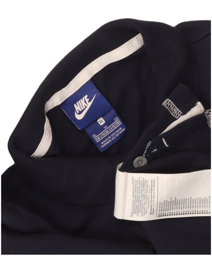 Nike drenge poloskjorte 13-14 år marineblå bomuld