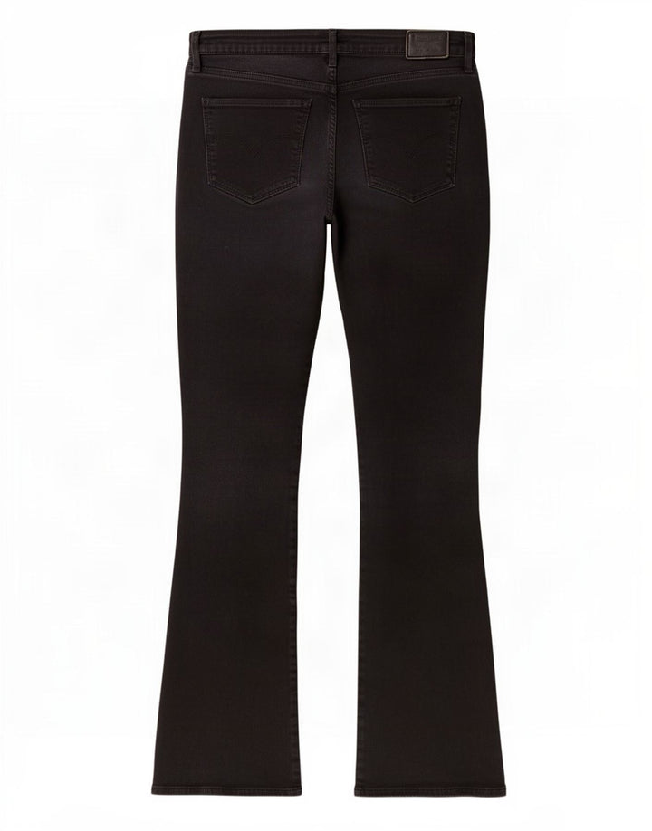 Levi's Dame 715 Bootcut Jeans W32 L30 Sort Bomuld