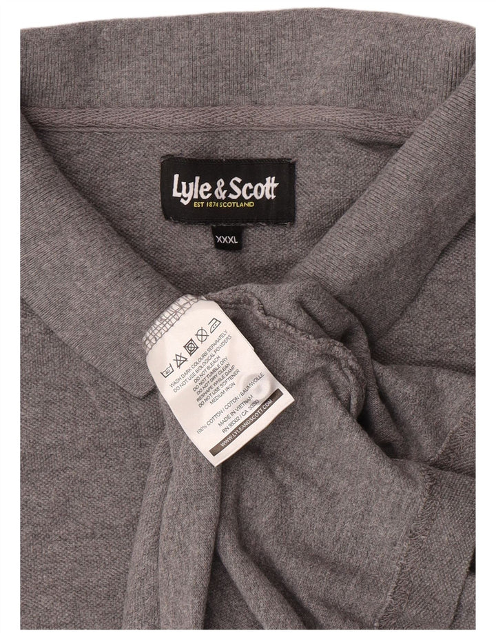 Lyle & Scott herre poloshirt 3XL grå bomuld
