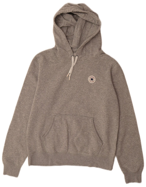 CONVERSE hættetrøje til kvinder UK 16 Stor grå bomuld