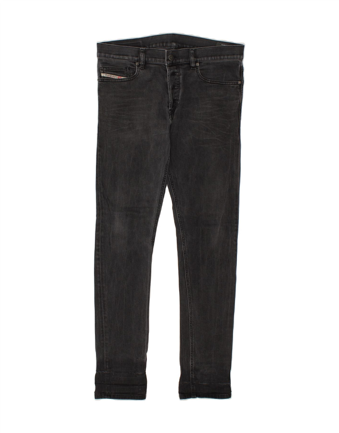 DIESEL Herre Slim Jeans W32 L32 Sort Bomuld